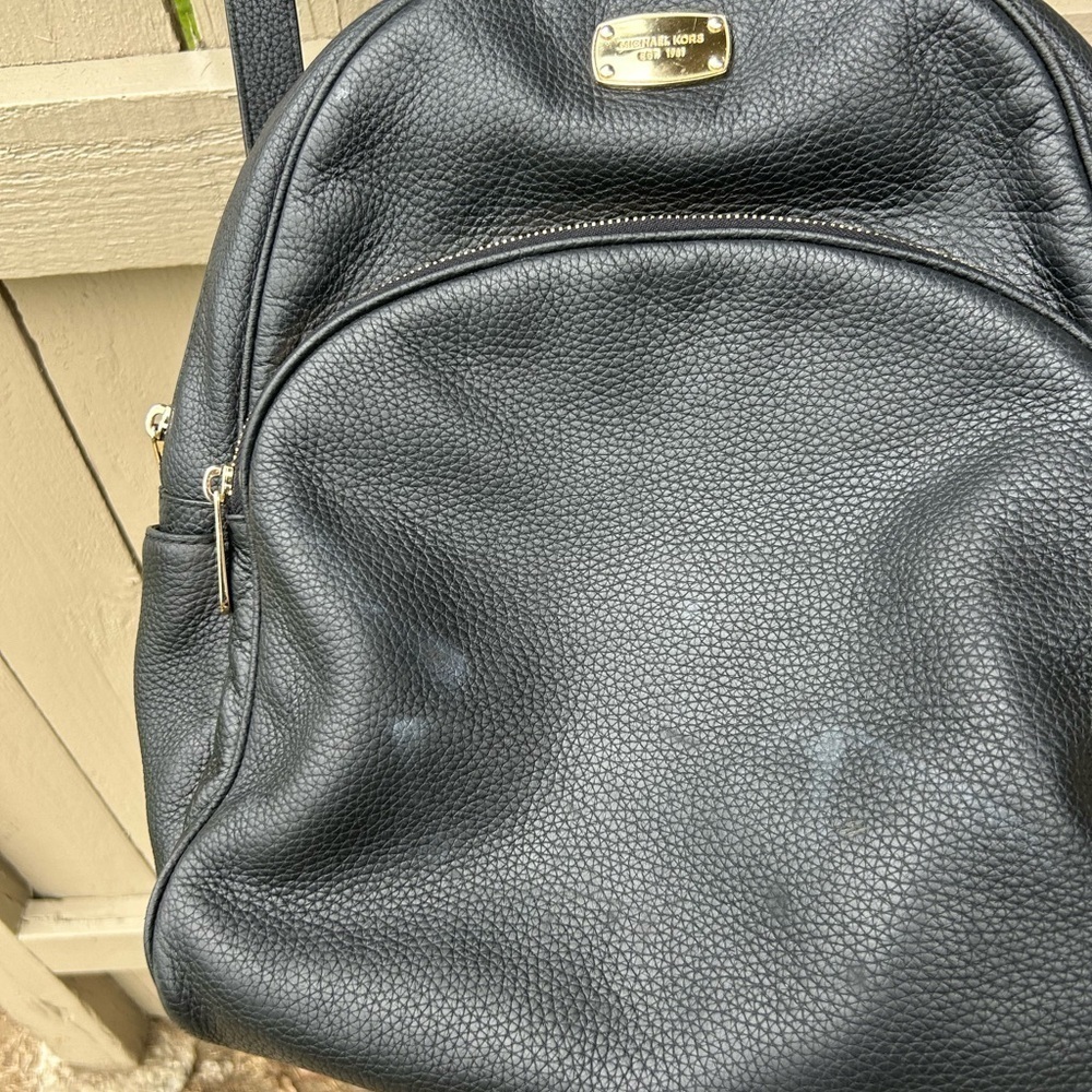 Michael Kors Pebbled Leather Backpack See Description and Photos Large Backpack - Picture 5 of 11